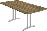 Correll 36x72 Rectangle Modern Conference Table in Hickory