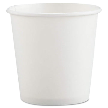 White Designer Single Sided Lined Poly Paper Hot Cup 4 Ounce by SOLO – 4 oz, 4.0 fluid_ounces, Paper, White, Pack of 1000