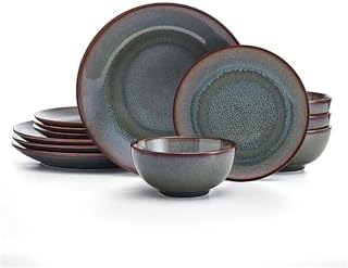 Pfaltzgraff Mackensie 12 Piece Dinnerware Set, Service for 4, Multicolored