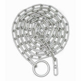 10'L Wheel & Tire Chock Security Chain by Global Industrial – 120"L x 7.2"W x 1.5"H, Alloy Steel, Silver, Model 500050