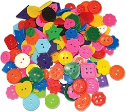 Roylco Bright Buttons, 1 Pound, Assorted