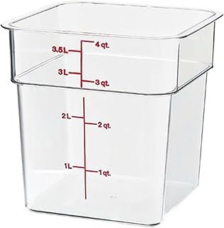 Cambro 4SFSCW135 CamSquare Polycarbonate Square Food Storage container