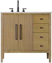 Elegant Kitchen and Bath 36" Single Bathroom Vanity in Linen Oak