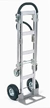 Global Industrial Aluminum 2-in-1 Convertible Hand Truck with Pneumatic Wheels - Senior