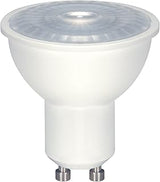 Satco S9382 6.5 Watt 120 Volt Reflector LED MR16 Light Bulbs 2700K Warm White 500 Lumen 40 Degree Beam Angle GU10 Bi-Pin Base Dimmable Damp Location (12 LED Light Bulbs)