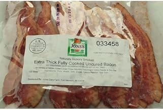Jones Dairy Farm Fully Cooked Hickory Smoked Thick Slice Bacon, 100 Gram -- 2 per case
