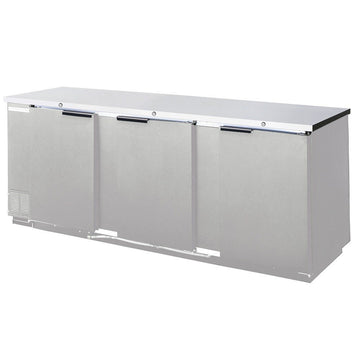 Beverage-Air 78" Back Bar Refrigerator - Stainless Steel - Solid Door - Food Rated by Beverage Air – Model BB78HC-1-F-S