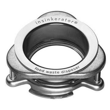 Quick Lock Mounting Flange by InSinkErator – 5 inches x 5 inches x 2 inches, Stainless Steel, Silver, Model InSinkErator - QLM-00
