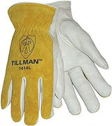 Tillman 1414 Unlined Drivers X-Large Gloves, 12 pairs,White/Yellow