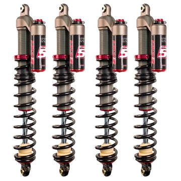 Stage 5 Front & Rear Shocks Compatible With Arctic Cat Xr 550 by Elka Suspension – large, black, Model 10176+10181