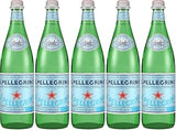 San Pellegrino Sparkling Natural Mineral Water – 750 mL (25.30 fl oz) Glass Bottles – 5 Pack – Premium Italian Carbonated Mineral Water