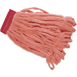 Microfiber Large Looped End Mop with 5"W Headband Orange 3 Per Pack by HUBERT – Pack of 3, Model AWM94LO5