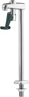 16-138L Krowne Royal Series Push-Back Pitcher Filler, Deck Mount, 12"H, Continuous on Position Latch, Green Push-Back Activation arm, 1/2" NPS Male Inlet, Low Lead Compliant, NSF, cCSAus