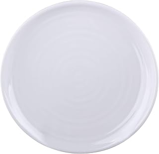 Elite Global Solutions DS6-W Round Swirl Plate, 6" Dia. x 5/8" h., Melamine, White (Pack of 6)
