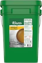 Knorr Professional 095 Chicken Base Pail, 40 Lb | Gluten Free, Meat First Formula, Natural Chicken Flavor, 200 Gallon Yield, for Diners, Bistros & Cafeterias