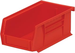 QUANTUM STORAGE SYSTEMS Quantum Storage 7-3/8 in. L x 4-1/8 in. W x 3 in. H Tool Storage Bin Polypropylene Red