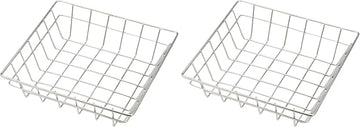 American Metalcraft SQGS8 Square Wire Grid Basket, Stainless Steel, 8-Inches (Pack of 2)