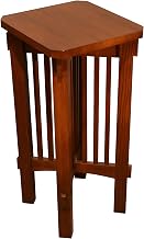Starlight Canyon Home Solid Wood Mission Spindle Side Table, Plant Stand Small End Table for Living Room or Bedroom Corner, Michael's Cherry