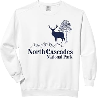 North Cascades - Funny Nature Mother's Father's Day Birthday Comfort Colors Adult Sweatshirt