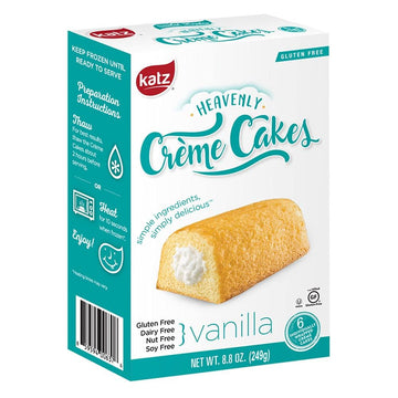 Heavenly Vanilla Creme Cake by Katz Gluten Free – 1.47 Ounce (Pack of 6), Pack of 6
