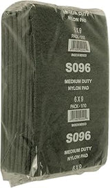 Scrubble Scour Pad 6"x9" Nylon Grn GP, 10 CS