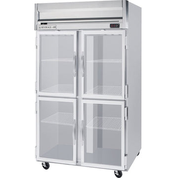 Beverage-Air 52" Horizon Series Two Section Glass Half Door Reach-In Freezer 49 cu.ft. Capacity Stainless Steel Front Gray Painted Sides and Stainless Steel by Beverage Air –