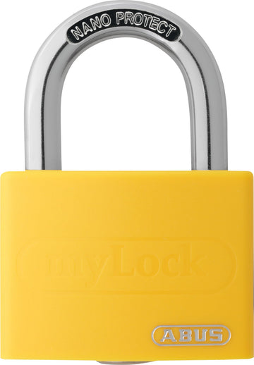 Candado Aluminium MyLock 40 mm Amarillo by ABUS – Plastic Aluminum Hardened steel Aluminium, Yellow, Model 508684