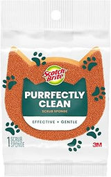 Scotch-Brite Purrfectly Clean Non-Scratch Scrub Sponge, 1 Pack