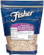 John B.Sanfilippo and Son Fisher Blanched Slivered Toasted Almonds, 32 Ounce -- 3 per case.