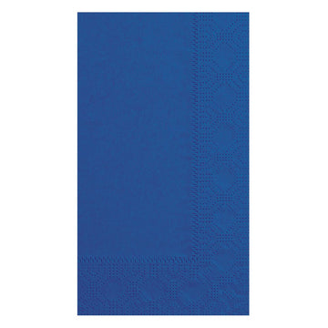 Hoffmaster 180522 Dinner Napkin – Regal Embossed, 2-Ply, 1/8 Fold, 17" Length x 15" Width, Navy (8 Packs of 125)