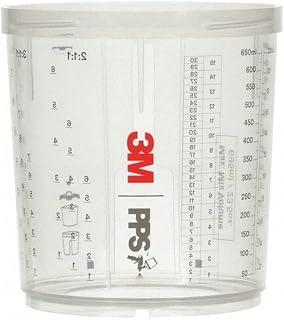 3M PPS 2.0 Spray Gun Cups, 26001, Standard, 22 Ounces, Furniture, 2 Pack | Use with Paint Gun and PPS 2.0 Lids and Liners to Paint Cars; House and More