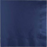 Creative Converting Touch of Color 6.5" x 6.5" Navy Lunch Napkin