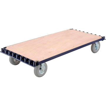 Adjustable Panel & Sheet Mover Truck by Global Industrial – 31.02"L x 30"W x 8.5"H, 12-Gauge Steel, Blue, Model 585232