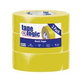IPG AC20 Utility Grade Cloth/Duct Tape by Tape Logic – 6.75"L x 2"W x 6.5"H, Rubber Adhesive, Yellow, Model T987100Y3PK