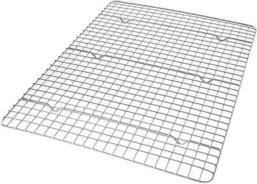 Half Sheet Bakeable Cooling Rack by USA Pan – Half Sheet Cooling Rack, Steel, Nonstick Aluminized Steel, Model 1602CR-6