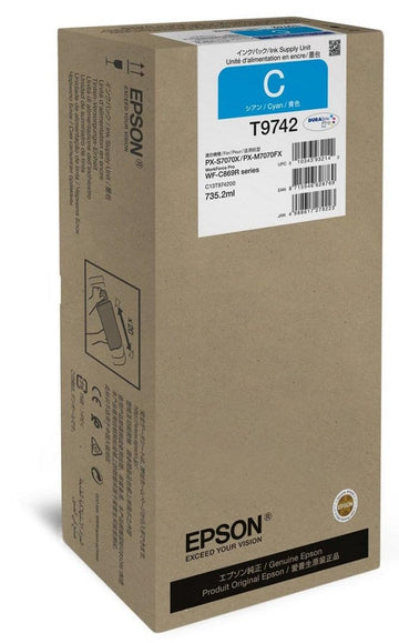 T9742 - XXL - Cyan - Original - Ink Pack - for Workforce Pro WF-C869R by Epson – blue, Model W128852501