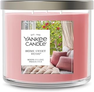 Yankee Candle Home Sweet Home, Fall Scented Candle, 14.5oz 3-Wick Candle Jar with up to 40 Hours Burn Time