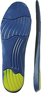 TINGLEY CI136 Contour Insole With Shock Absorbing Gel, Small, Blue | Heel gel pad, Extra thick cushioning absorbs shock of walking for reduced muscle fatigue in legs, Faster drying times
