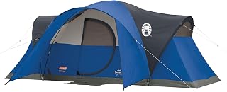 Coleman Montana Camping Tent with Rainfly, Weatherproof Family Tent Sets Up in 15 Mins, Fits Multiple Airbeds