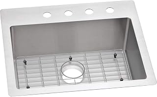 Elkay ECTSR25229TBG2 Crosstown Single Bowl Dual Mount Stainless Steel Sink Kit