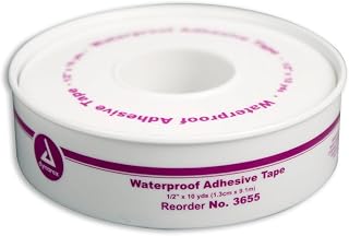 First Aid Only Waterproof Tape, White, WP1/2 in W, 10 in. L