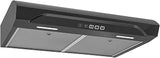 Broan-NuTone Alta 30-Inch 350 MAX Blower CFM 1.5 Sones Black Stainless Range Hood | Under Cabinet ENERGY STAR Design with 1.5 Sones for Quiet Kitchen Ventilation