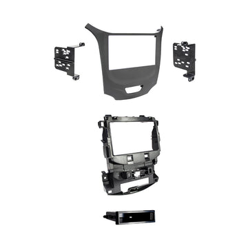 Double DIN Dash Kit for Chevrolet Cruze 2016 by Metra – Plastic, Black, Model 99-3020B