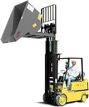 MECO All-Welded Self-Dumping Steel Hopper - 12-Gauge Steel - 49-1/2"Lx29"Wx26"H - Gray