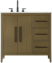 Elegant Kitchen and Bath 36" Single Bathroom Vanity in Chestnut Brown