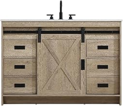 Elegant Kitchen and Bath Austin 48" Single Bathroom Vanity in Natural Oak