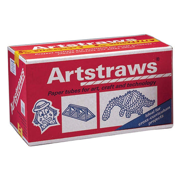 Artstraws Class Pack by Pacon – 4mm x 15.5", Paper, White, Model 9030