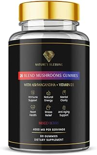 Advanced 26-in-1 Mushroom Gummies – Lion’s Mane, Reishi, Chaga + More – Supercharge Focus, Energy & Immunity – Powerful Vegan Nootropic for Brain Fog, Mood & Clarity
