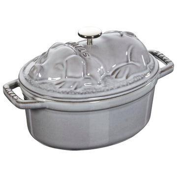 Piggy Cocotte by STAUB – 17cm, 1 liters, Cast Iron, Graphite Gray, Model 40500-176-0