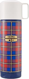 THERMOS REVIVAL Thermos Flask 0.50 L 18 Hours Hot Leak-Proof Blue | 24 hours cold, automatic closure, stainless steel insulated bottle with cup, dishwasher safe, for coffee and tea, retro blue